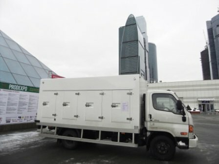 Хундай HD65,3 тонны,фургон морозильный 4150х2100х1550